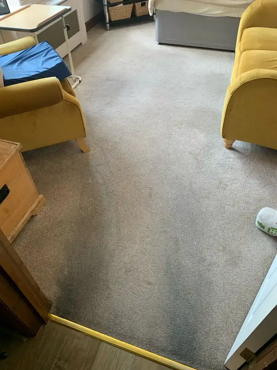 Carpet before cleaning in Scunthorpe by W.M Carpet Cleaning Services