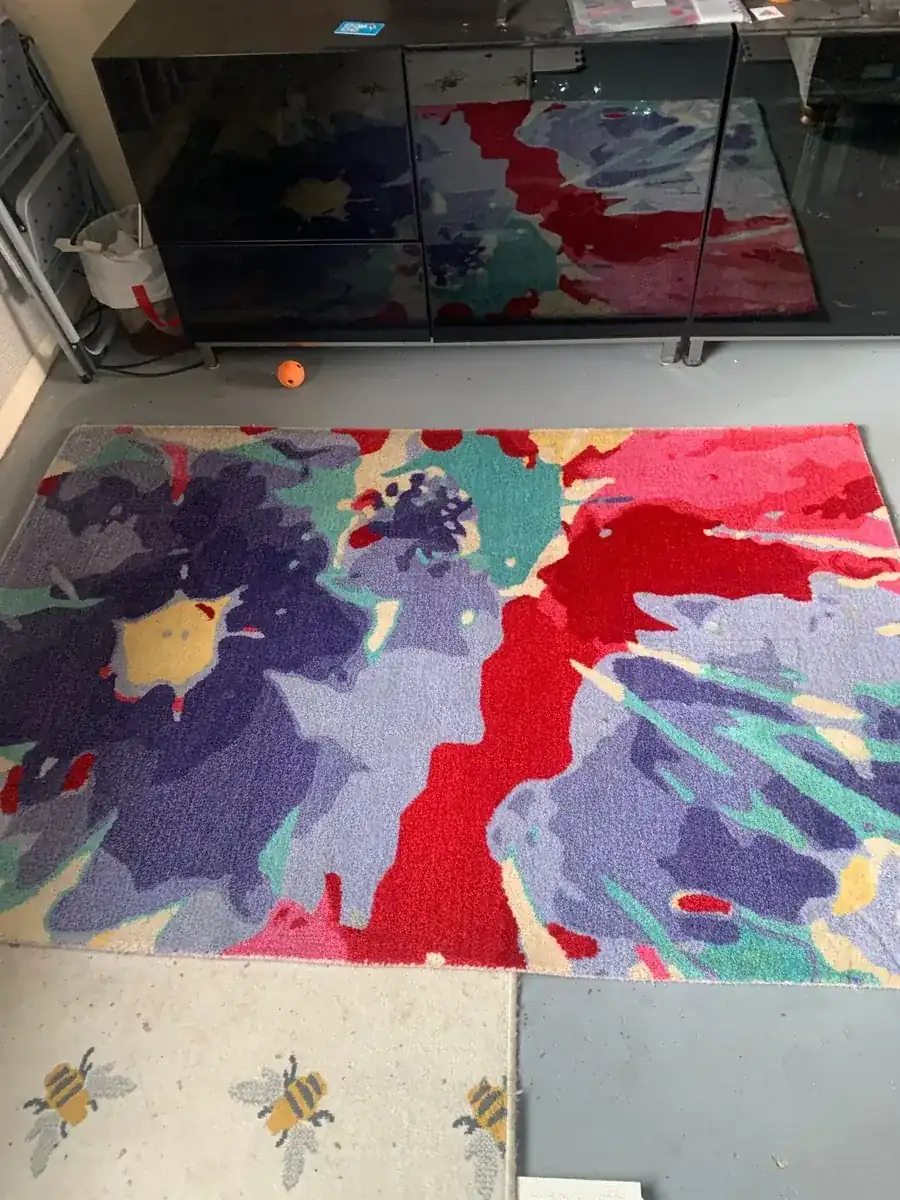 Patterned rug after cleaning in Scunthorpe by W.M Carpet Cleaning Services