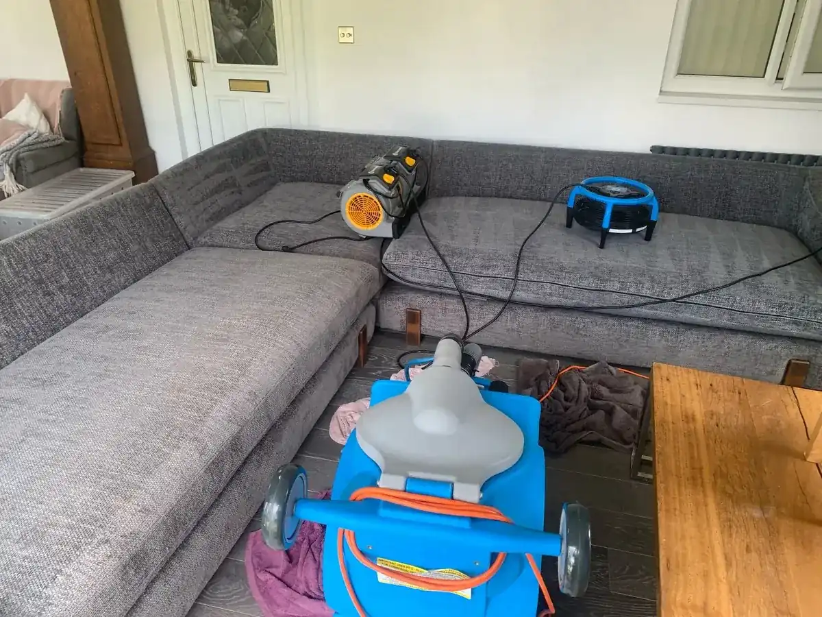 Sofa after professional upholstery cleaning in Scunthorpe by W.M Carpet Cleaning Services